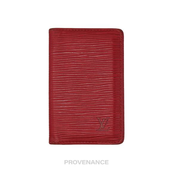 🔴 Louis Vuitton Pocket Organizer Wallet - Red Epi Leather - Picture 2 of 7